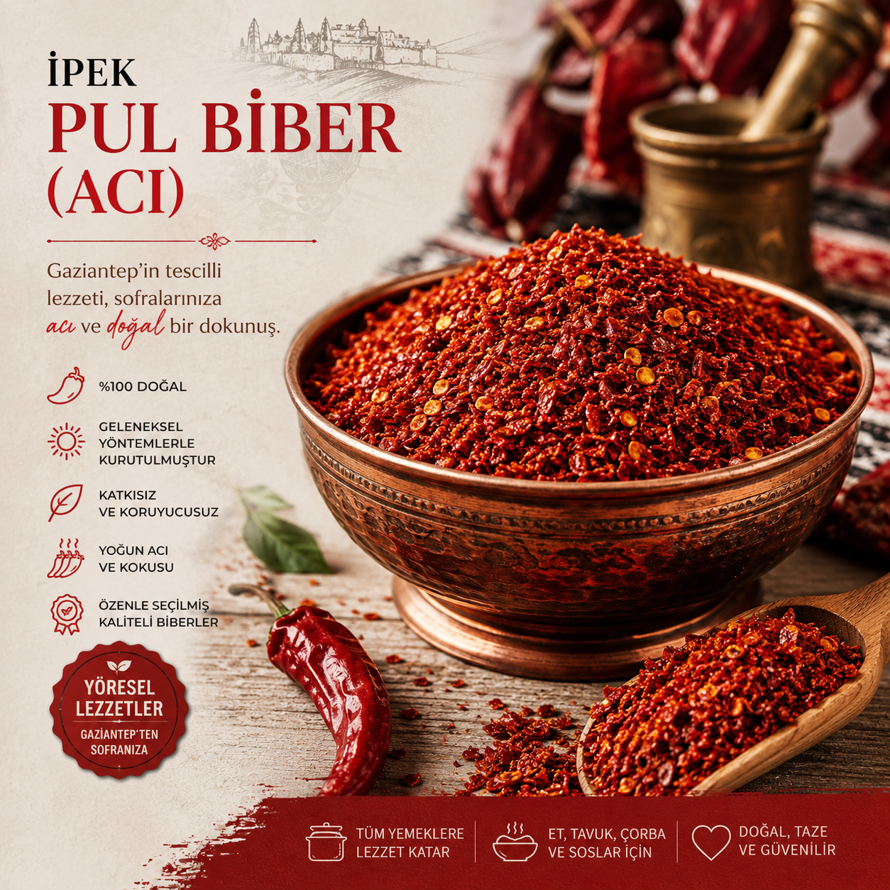İpek Pul Biber (Acı)
