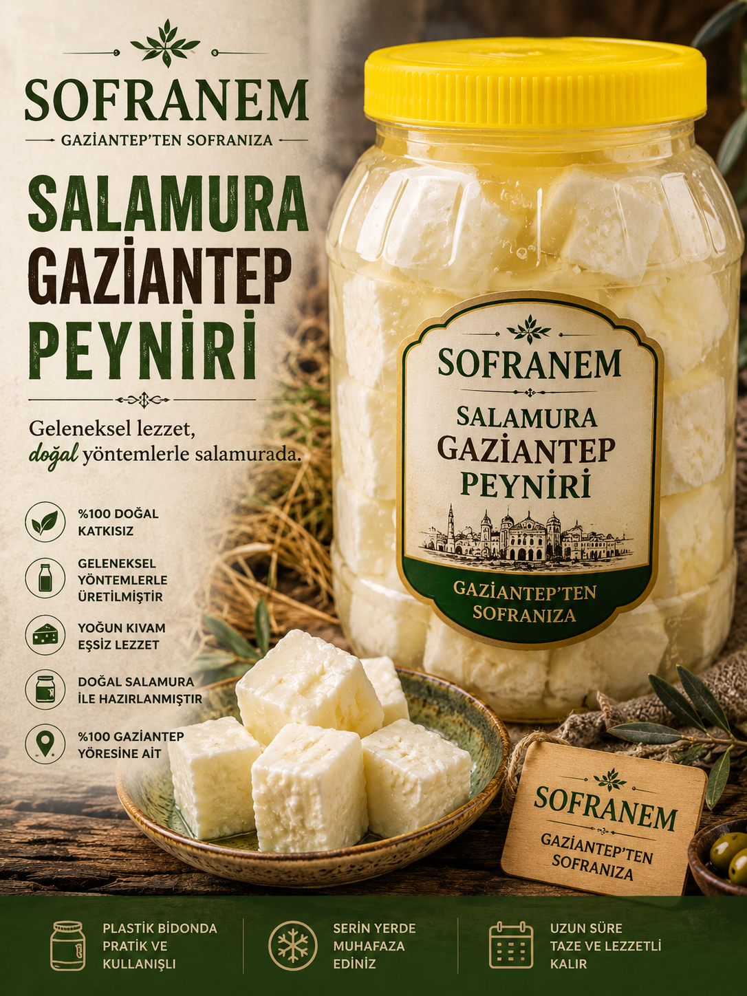 Meşhur Salamura Gaziantep Peyniri